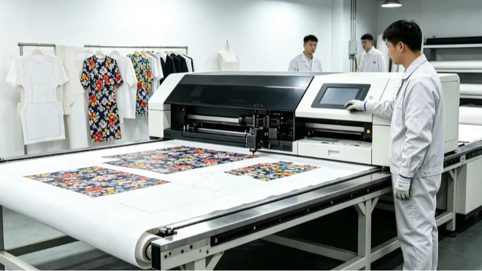 Cut sublimation paper, trim garment pieces, make tag samples, fast small batch orders